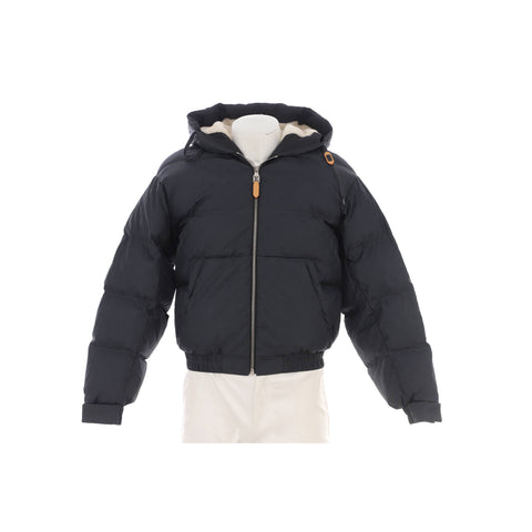 Louis Vuitton Monogram Hooded Puffer Jacket Quilted Polyamide with Ecodown - Great | Item # 377464/1 / gray