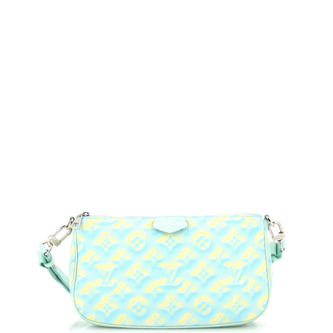 Louis Vuitton Multi Pochette Accessoires Stardust Monogram Empreinte Leather - Good | Item # 299111/1 / blue