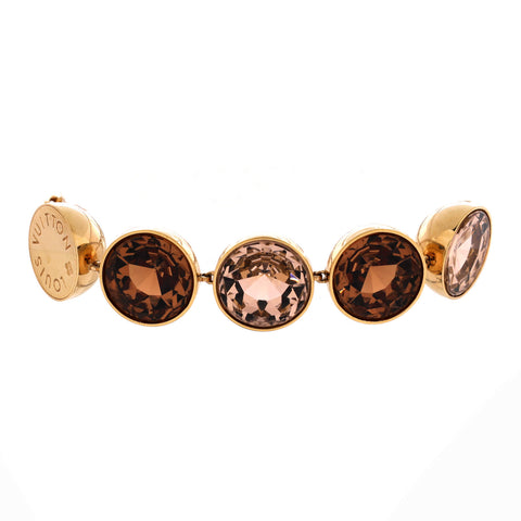 Louis Vuitton Over the Rainbow Bracelet Metal with Crystal - Very Good | Item # 376379/1 / brown
