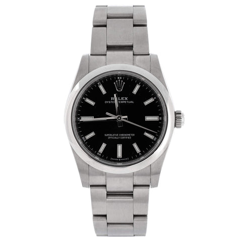 Rolex Oyster Perpetual Automatic Watch Stainless Steel 34 - Great | Item # 344823/6 / Black