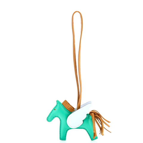 Hermes Pegase Rodeo Bag Charm Leather PM - Excellent | Item # 375173/6 / blue