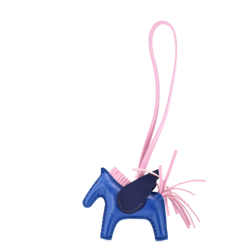 Hermes Pegase Rodeo Bag Charm Leather PM - Great | Item # 353634/1 / blue