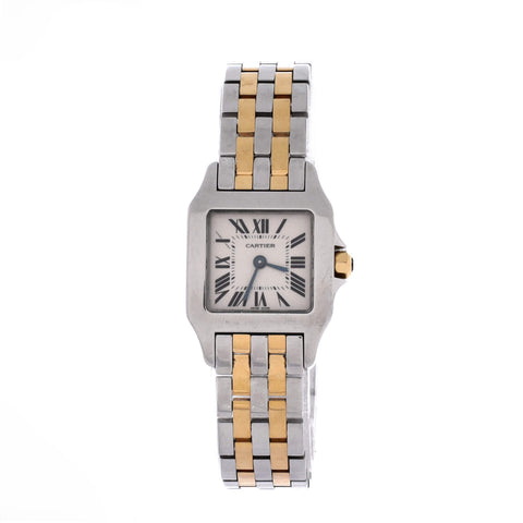 Cartier Santos Demoiselle Quartz Watch Stainless Steel and Yellow Gold 20 - Very Good | Item # 377400/1 / Neutral
