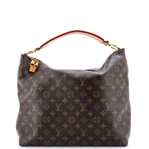 Louis Vuitton Sully Handbag Monogram Canvas MM - Very Good | Item # 380576/2 / brown