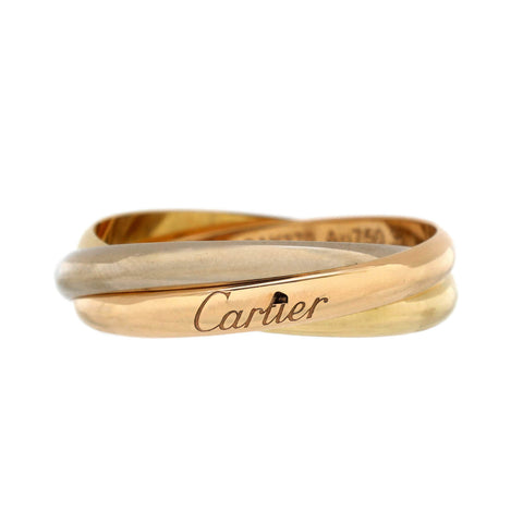 Cartier Trinity Ring 18K Tricolor Gold Small - Very Good | Item # 355224/3 / Tricolor Gold
