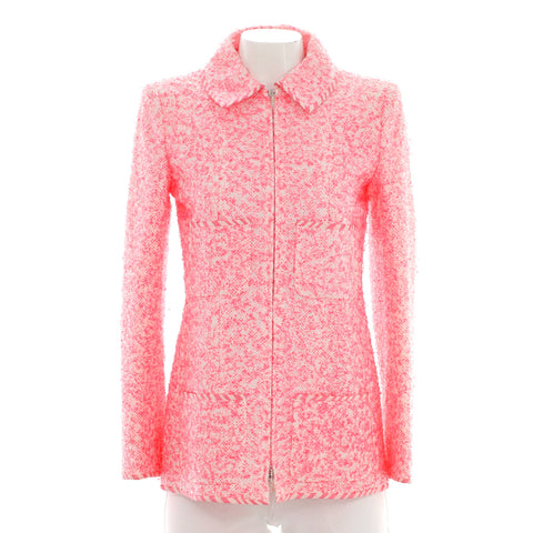 Chanel Women’s Four Pocket Zip Jacket Tweed - Very Good | Item # 371671/1 / pink