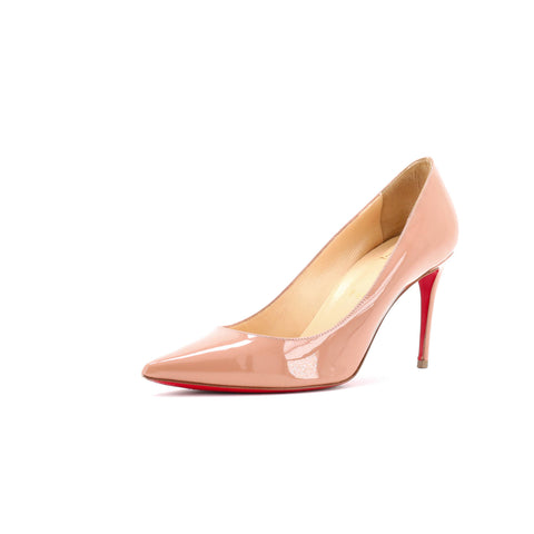Christian Louboutin Women's Kate Pumps Patent 85 - Very Good | Item # 358139/1 / neutral