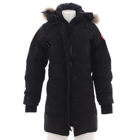 Canada Goose Women's Shelburne Parka Quilted Polyester Blend with Down and Fur - Very Good | Item # 372461/1 / black
