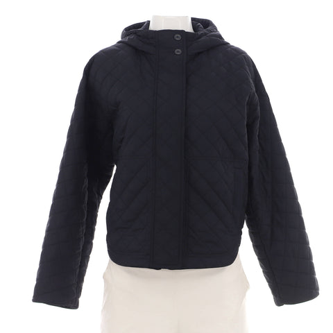 Hermes Women's Two Pocket Hooded Jacket Quilted Polyester - Great | Item # 329021/1 / blue