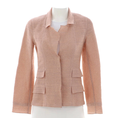 Chanel Women's Vintage Button Up Blazer Wool Blend - Very Good | Item # 373926/1 / pink