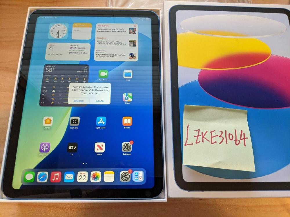 Apple iPad 10th Gen Wi-Fi