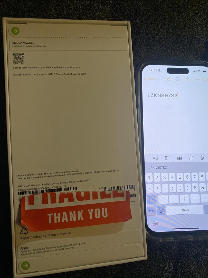 Apple IPhone 17 Pro Max AT&T