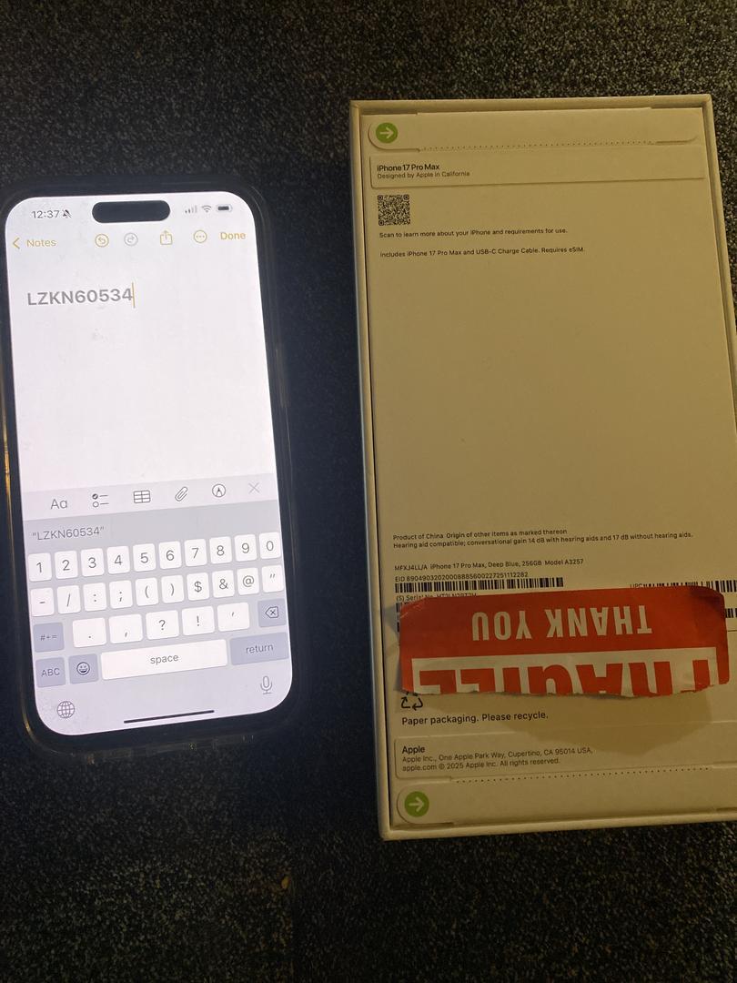 Apple IPhone 17 Pro Max AT&T
