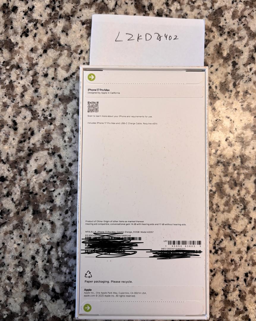 Apple iPhone 17 Pro Max Verizon