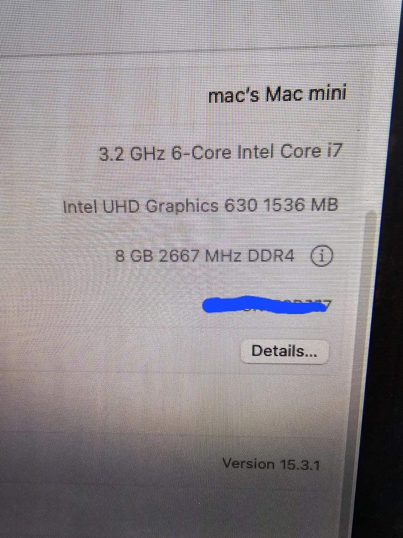 Mac Mini 2018
