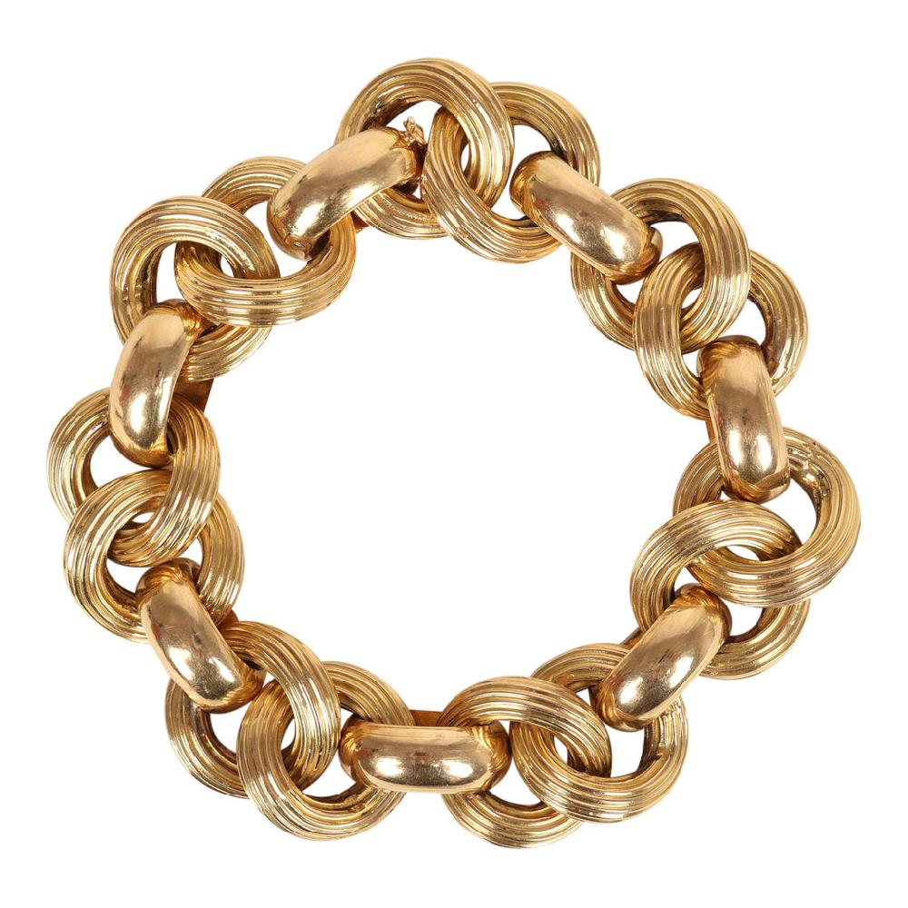 For Future Reference Vintage 1960s Oversized Chain Link Bracelet
