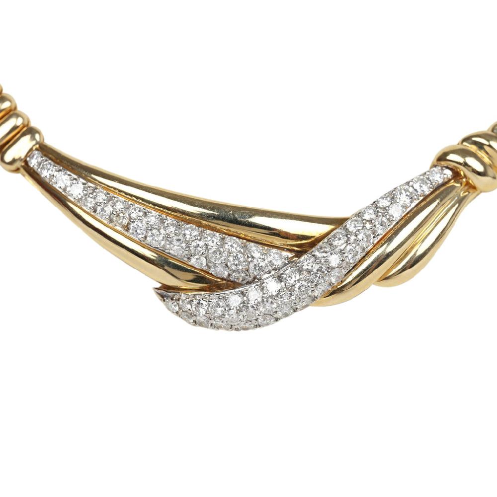 For Future Reference Vintage 1980s Gold And Diamond Necklace