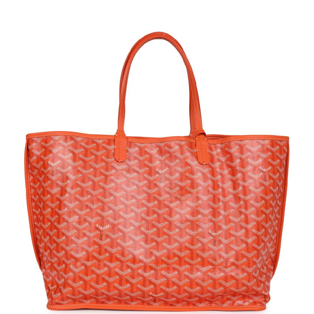 Goyard Anjou PM Orange Goyardine Canvas Palladium Hardware