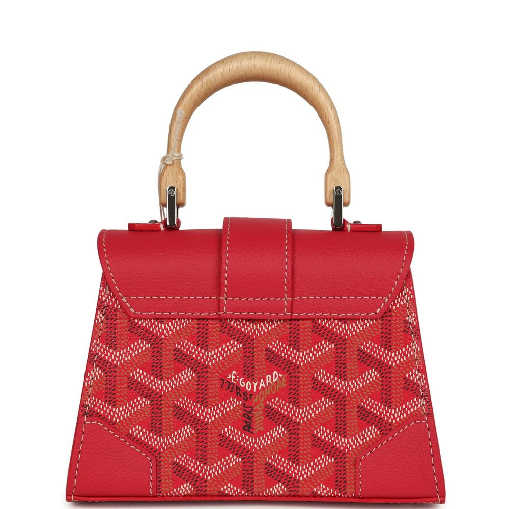 Goyard Goyardine Canvas Fuchsia Saigon Structure Nano Palladium Hardware