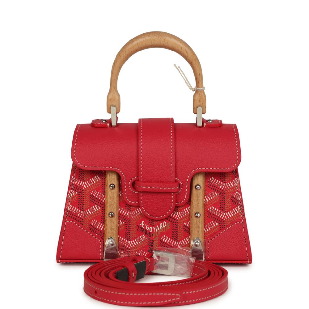 Goyard Goyardine Canvas Fuchsia Saigon Structure Nano Palladium Hardware