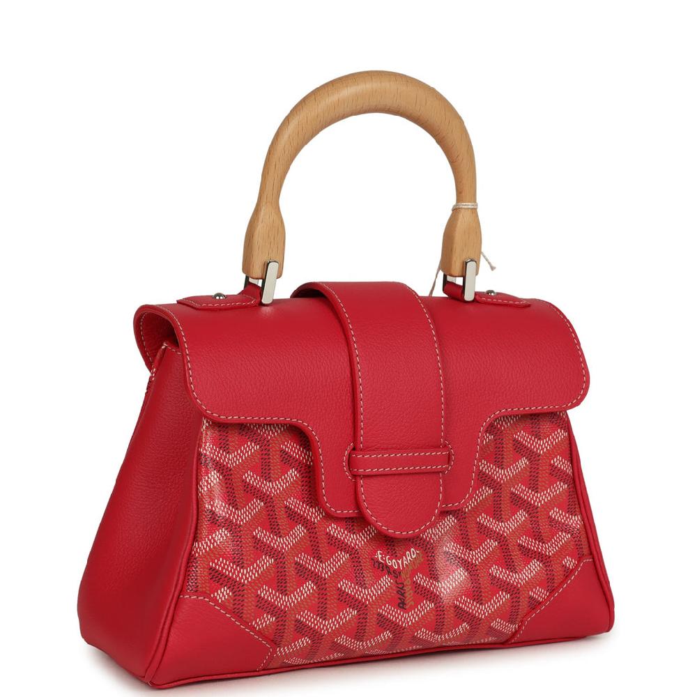 Goyard Goyardine Canvas Fuchsia Soft Saigon Mini Palladium Hardware