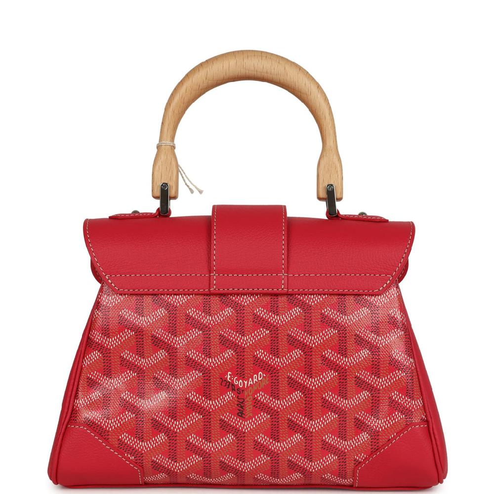 Goyard Goyardine Canvas Fuchsia Soft Saigon Mini Palladium Hardware
