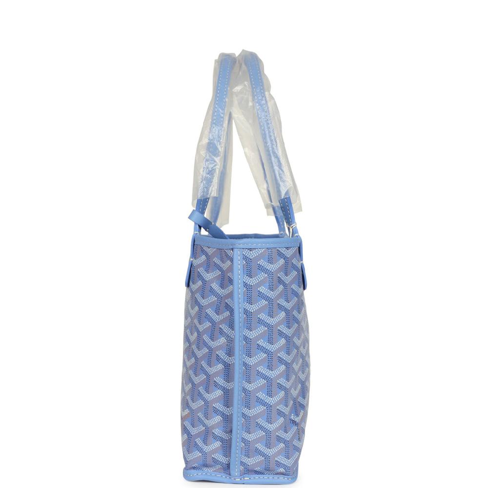 Goyard Goyardine Canvas Iris Anjou Mini Bag Palladium Hardware