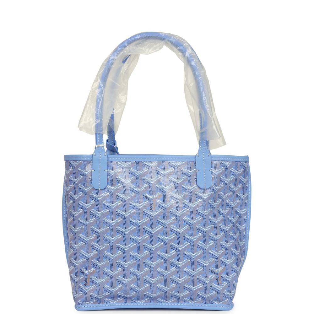 Goyard Goyardine Canvas Iris Anjou Mini Bag Palladium Hardware