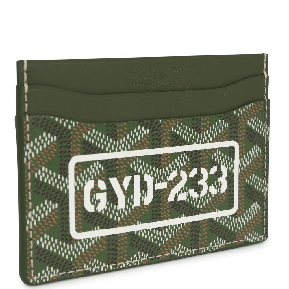 Goyard Goyardine Canvas Khaki Saint-Sulpice Card Wallet