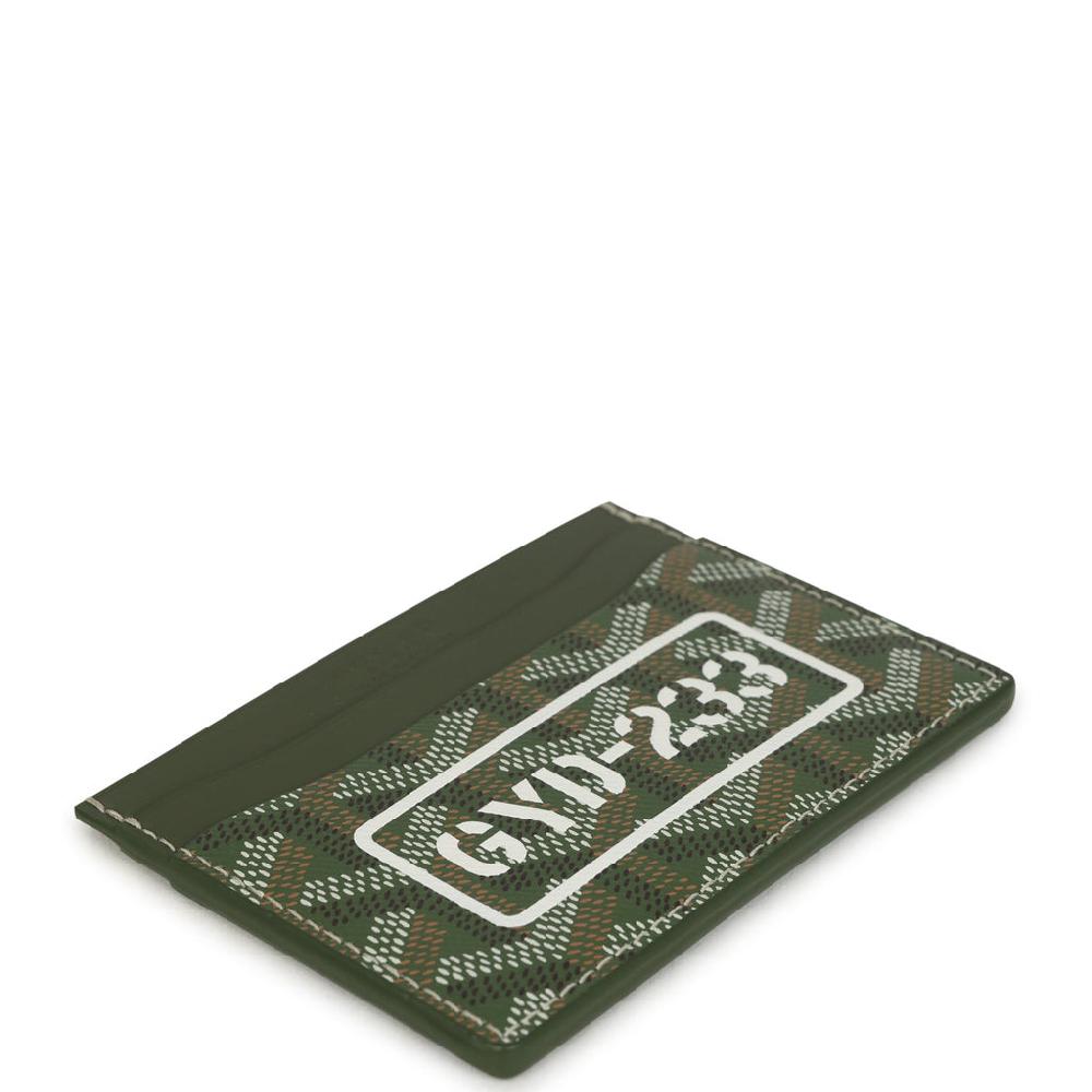 Goyard Goyardine Canvas Khaki Saint-Sulpice Card Wallet