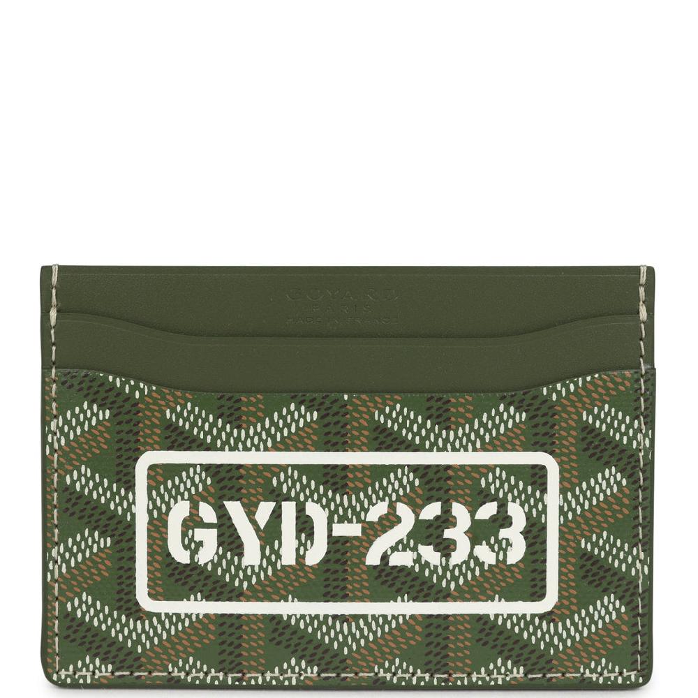 Goyard Goyardine Canvas Khaki Saint-Sulpice Card Wallet