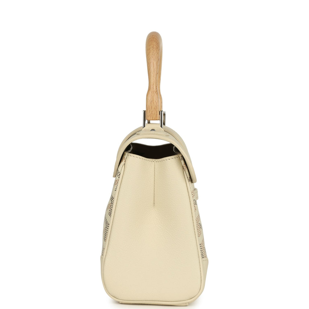 Goyard Goyardine Canvas Sand Soft Saigon Mini Palladium Hardware