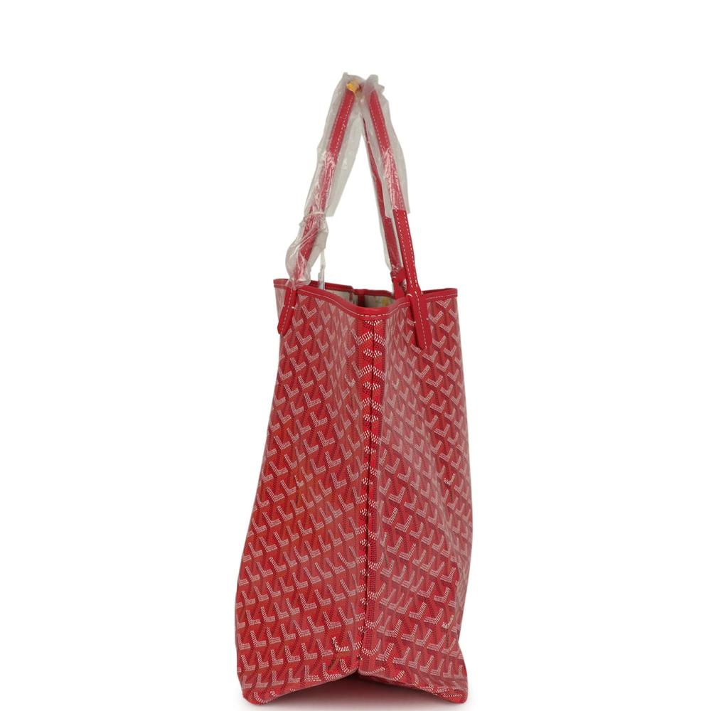 Goyard Goyardine Fuchsia Saint Louis GM Tote Bag Palladium Hardware