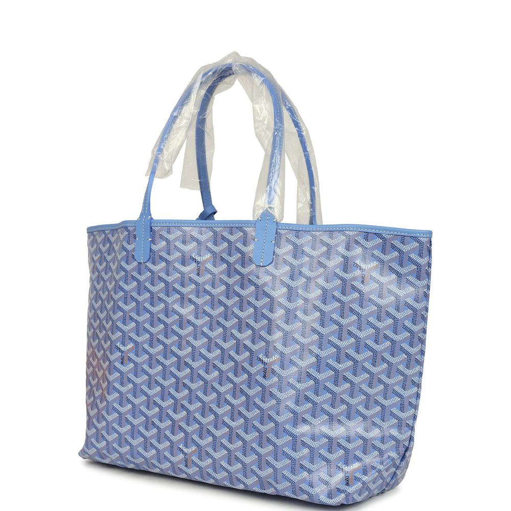 Goyard Goyardine Iris Saint Louis PM Tote Bag Palladium Hardware