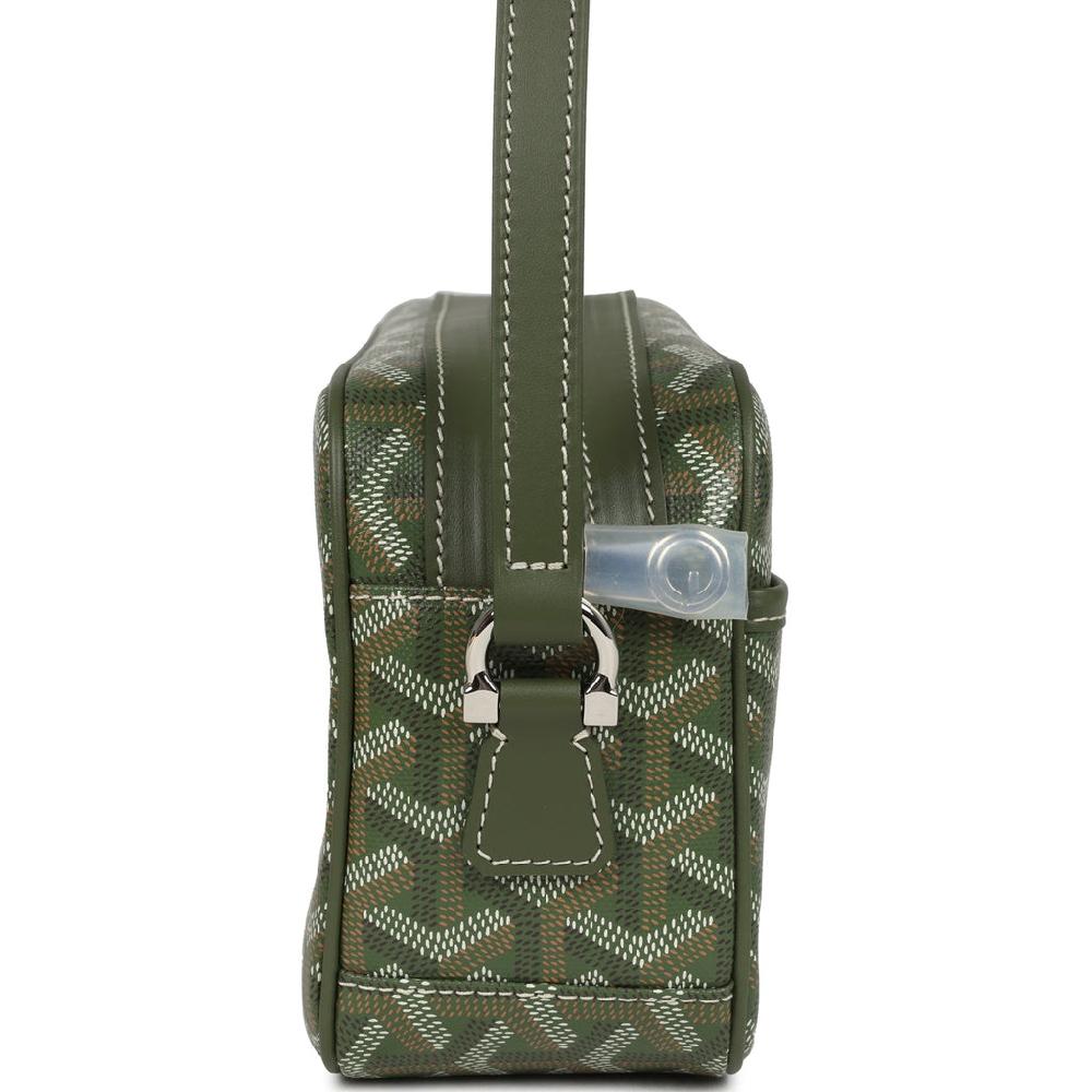 Goyard Goyardine Khaki Cap Vert PM Bag Palladium Hardware