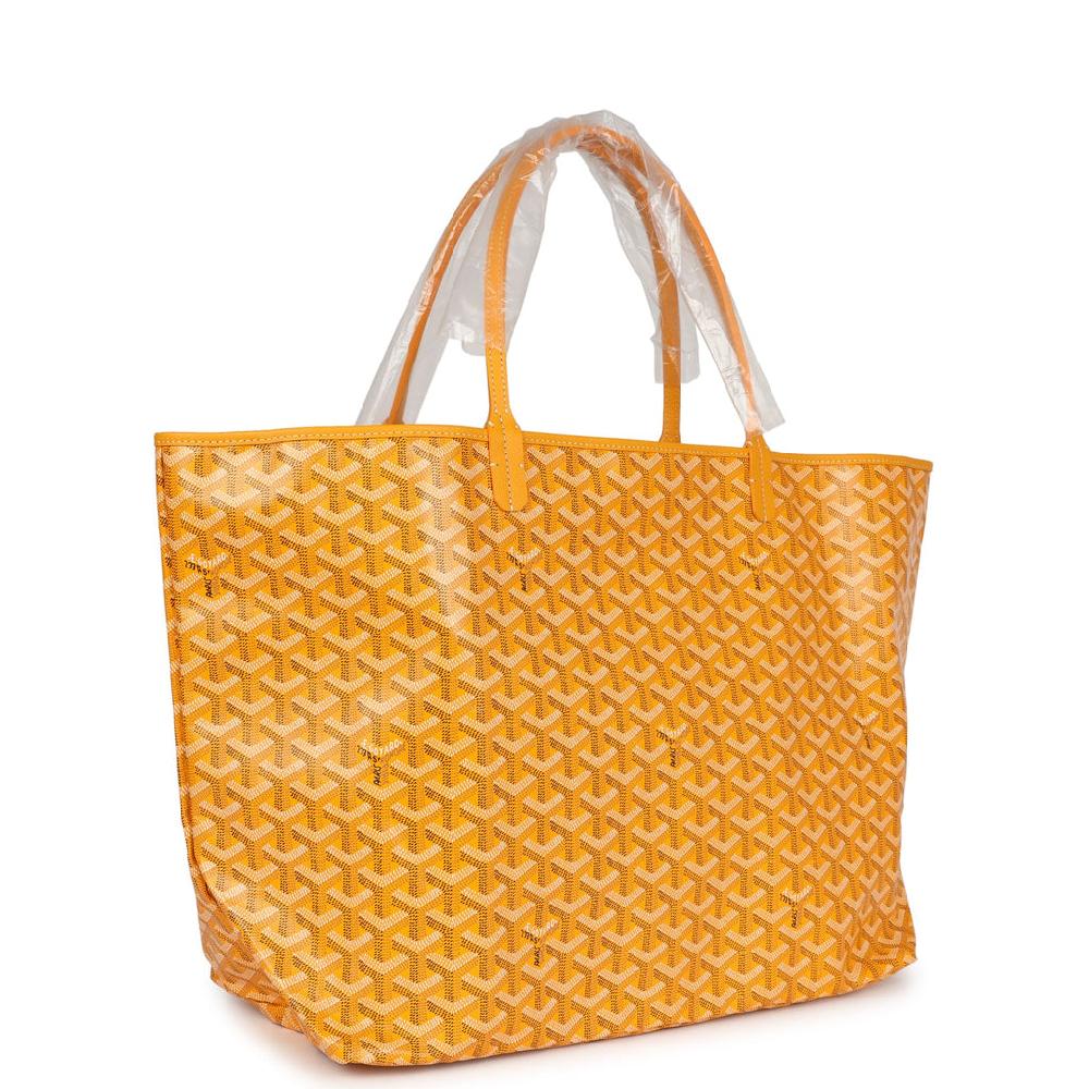 Goyard Goyardine Yellow Saint Louis GM Tote Bag Palladium Hardware