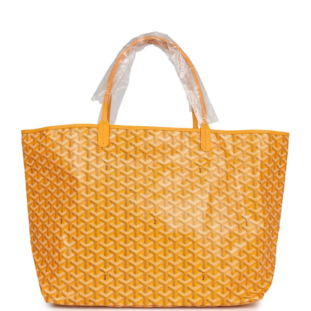 Goyard Goyardine Yellow Saint Louis GM Tote Bag Palladium Hardware
