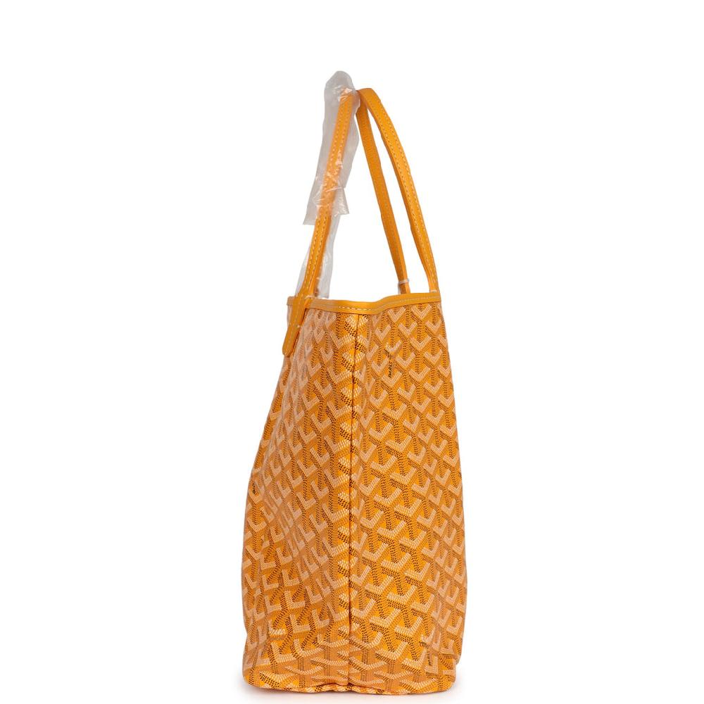 Goyard Goyardine Yellow Saint Louis PM Tote Bag Palladium Hardware