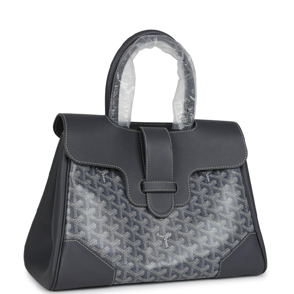 Goyard Saigon Tote Grey Goyardine Canvas Palladium Hardware