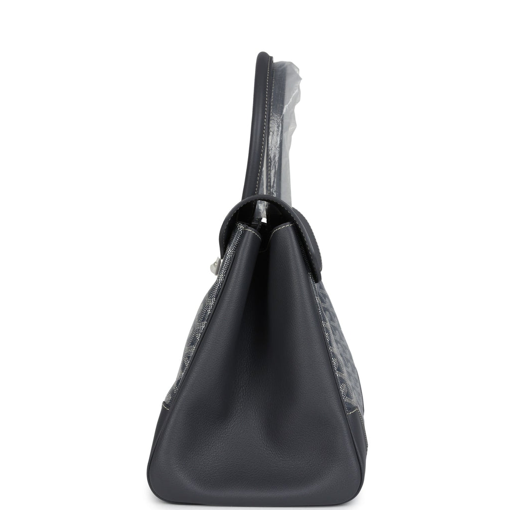 Goyard Saigon Tote Grey Goyardine Canvas Palladium Hardware