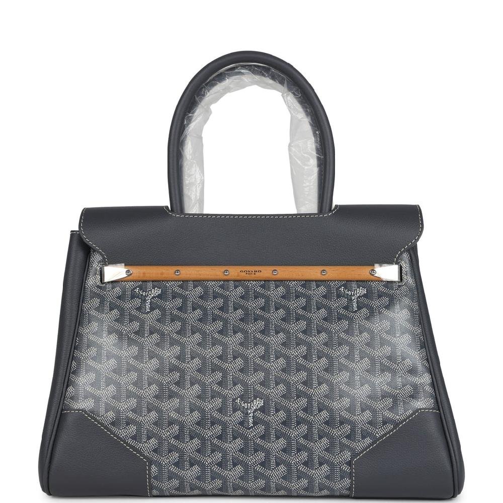 Goyard Saigon Tote Grey Goyardine Canvas Palladium Hardware