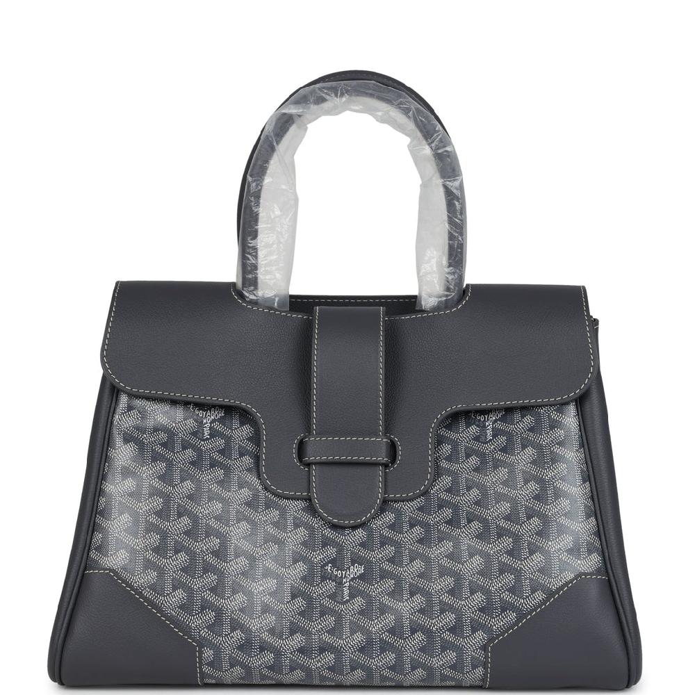 Goyard Saigon Tote Grey Goyardine Canvas Palladium Hardware
