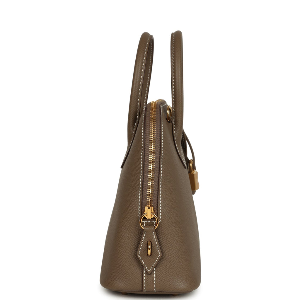 Hermes 1923 Bolide 25 Etoupe Epsom Gold Hardware