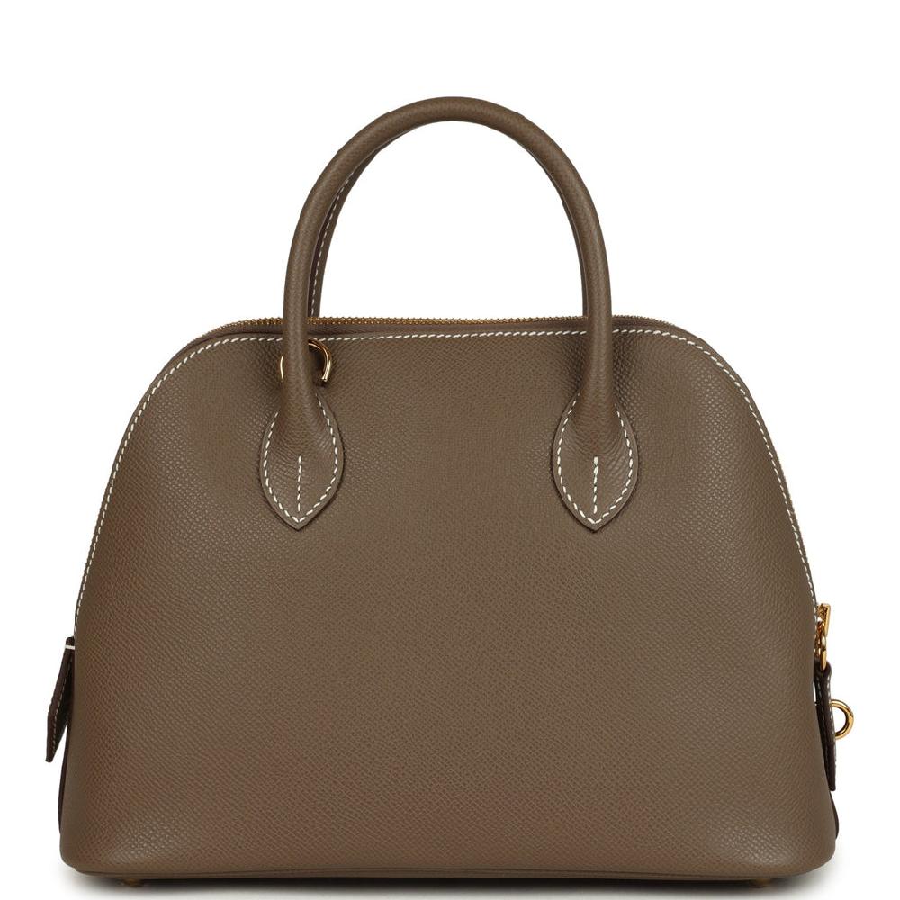 Hermes 1923 Bolide 25 Etoupe Epsom Gold Hardware