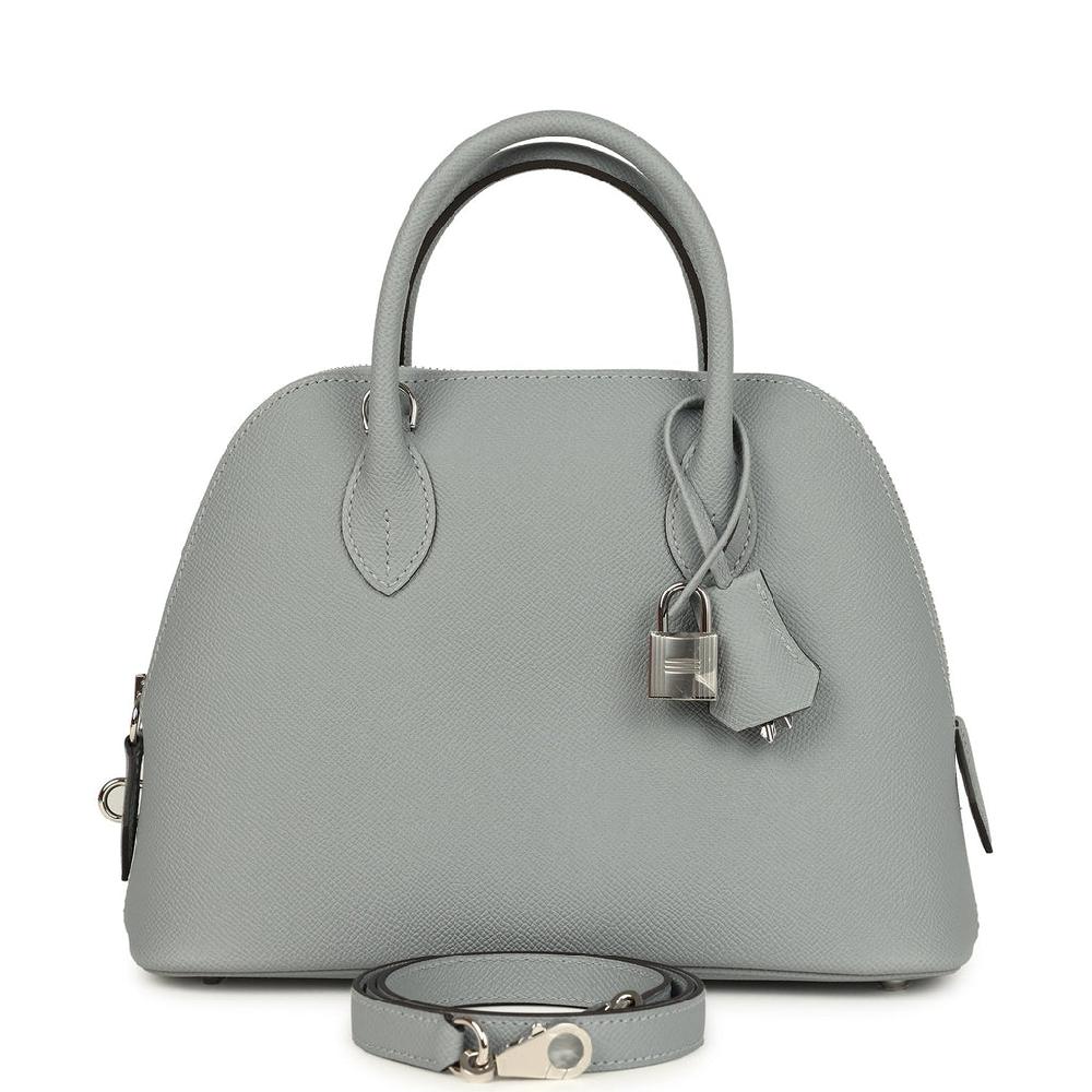 Hermes 1923 Bolide 25 Gris Pantin Epsom Palladium Hardware