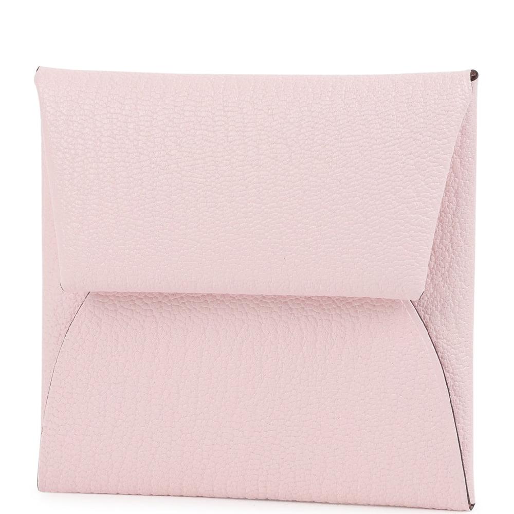 Hermes Bastia Change Purse Rose Darling Chevre Mysore Palladium Hardware