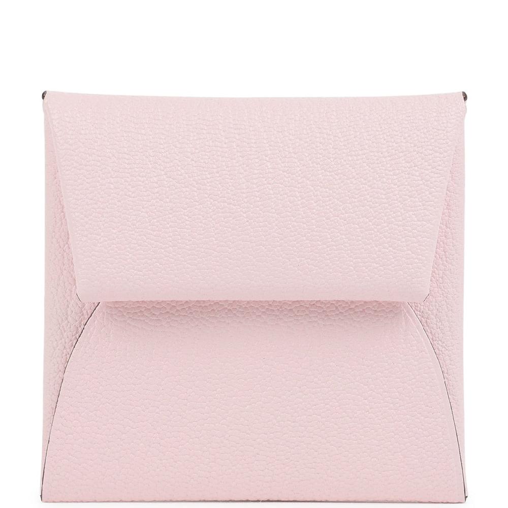 Hermes Bastia Change Purse Rose Darling Chevre Mysore Palladium Hardware
