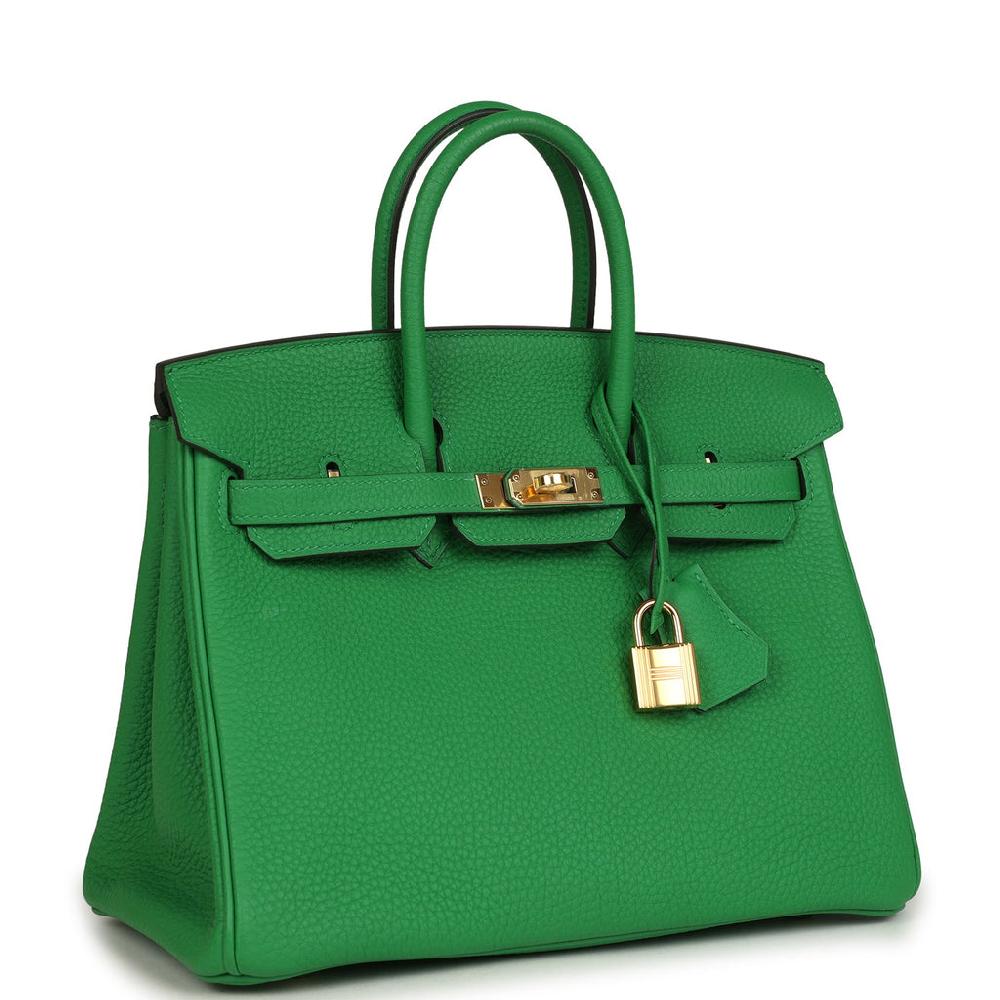 Hermes Birkin 25 Bambou Togo Gold Hardware