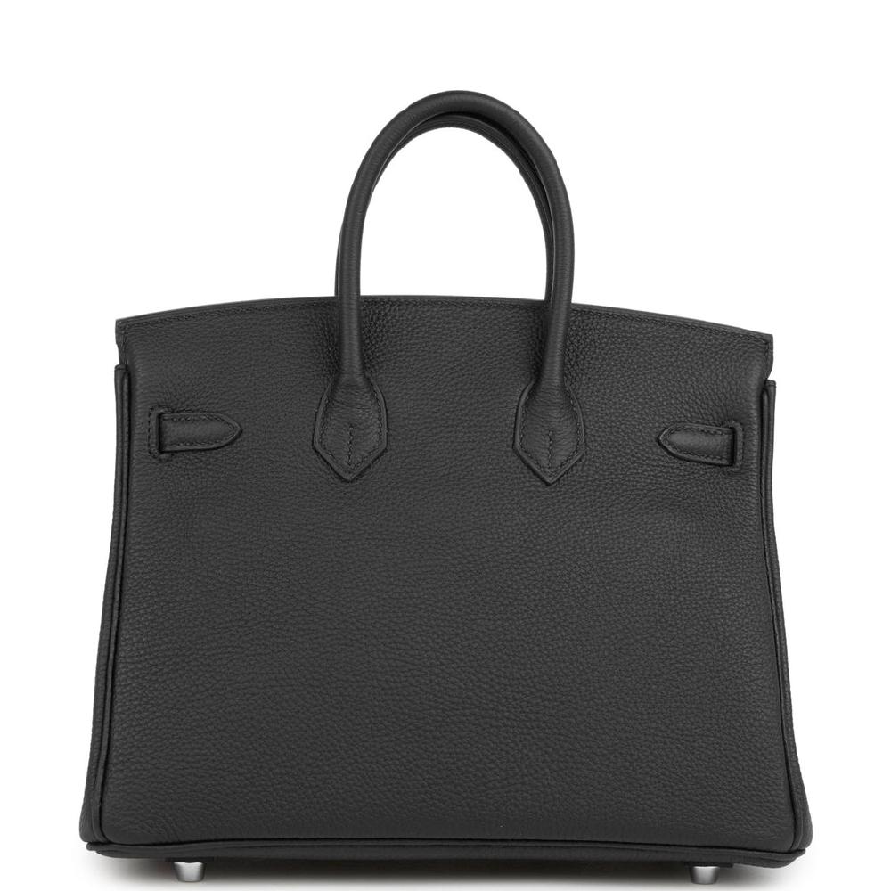 Hermes Birkin 25 Black Togo Brushed Palladium Hardware