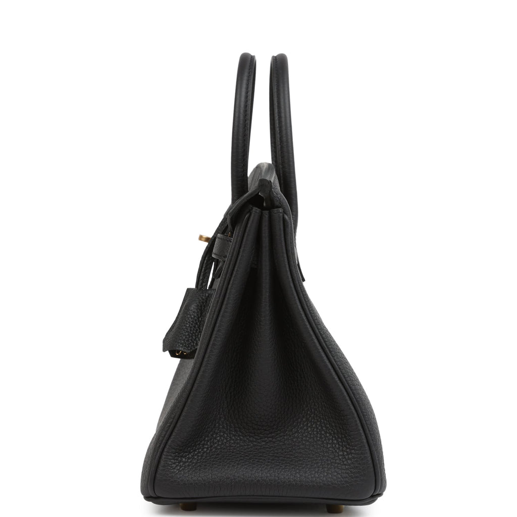 Hermes Birkin 25 Black Togo Gold Hardware